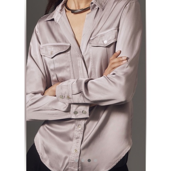 cloth & stone Tops - Cloth & Stone | Anthropologie | Womens Small | Mauve Utility Button Down